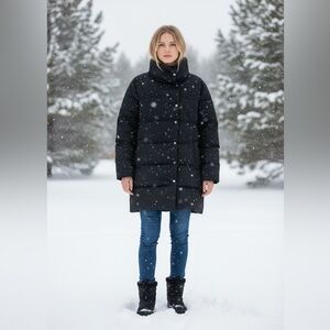 Theory Women's Midnight Black Puffer Jacket